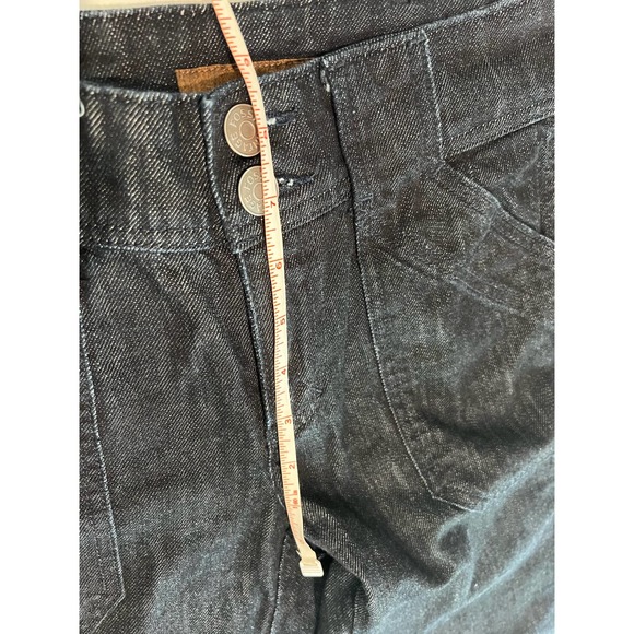Y2K Vintage‎ Fossil Jeans Size 25 Dark Wash Straight Wide Leg - Picture 4 of 9